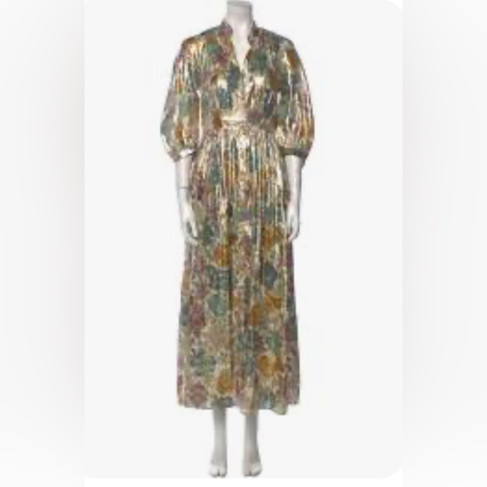 Hayley Menzies Gilded Floral Midi Dress XL